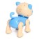 Robot Cat "Poltovod" Zhorya, on the control panel, interactive: sensory, sound, light, on batteries, in Russian, blue