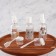 Storage set with stickers, in case, 7 objects, transparent/white color