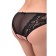 Erolata access panties, stretch net, black color, size 50-52