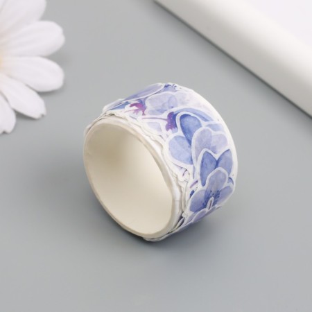 Stick Paper "Lilac flowers" d = 2 cm 100 pcs in a roll 3.5x2.5 cm-1