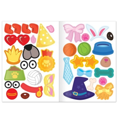 A book with stickers “Funny face. Create your pet ", 12 pp., 68 stickers-4