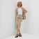 Women's vest at Minaku: Safari beige color, river 52