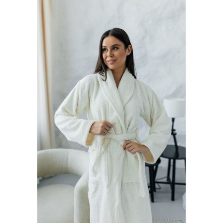 Frequency bathrobe, size 52, champagne color-1