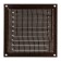 Ventilation grate Zein Lux RM1515M, 150x150 mm, with a grid, metal, copper antik