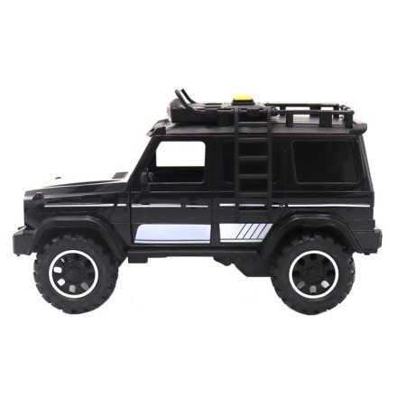 Friction Funky Toys machine "Racing on off -road. SUV ", opening doors, with light and sound, 23 cm, black color-1