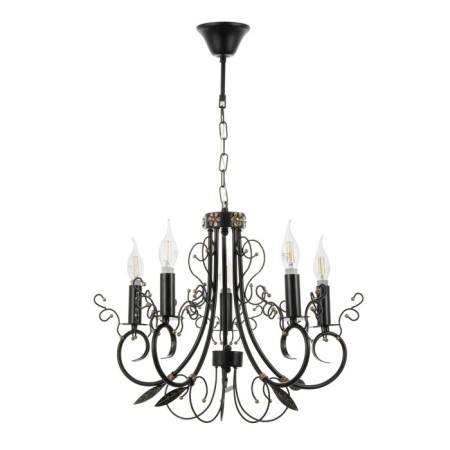 Ariel chandelier 5xe14 40W black and gold 58x58x40.5-100 cm Bayerlux-3