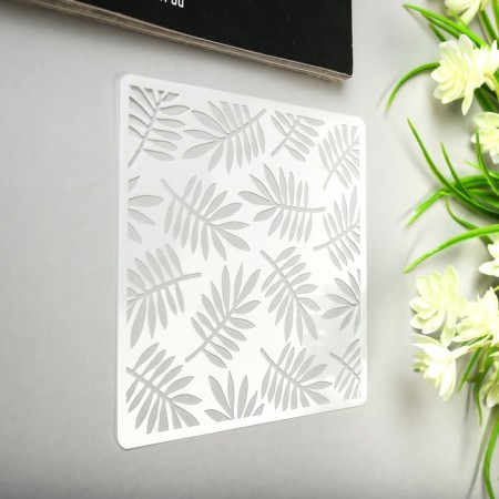 Plac "Palm leaves" 13x13 cm stencil-1