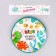 Paper plate "Happy Birthday", dinosaurs, set, 6 pcs