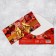 Money envelope "Flowers", gold bow, 16.5 x 8 cm