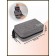 Road cosmetic bag, 2 parts on lightning, with hook, color gray color