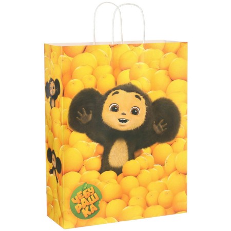 Gift package, 31x40x11.5 cm, craft, packaging, Cheburashka-3