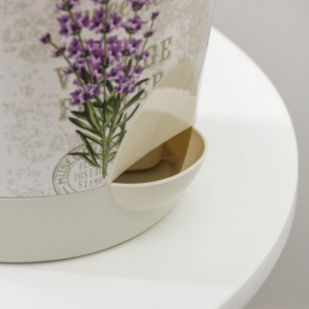 A pot for flowers with a basal watering “Nika deco. Lavender ", 1.6 l-2