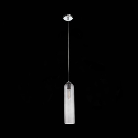 Suspension lamp ST LUCE. SL1145.143.01. Callana. 1x60 watts, E27, 10x10x50 cm, chromium color-1