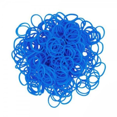 Rubber bands for weaving bracelets Rainbow Loom Neon, blue