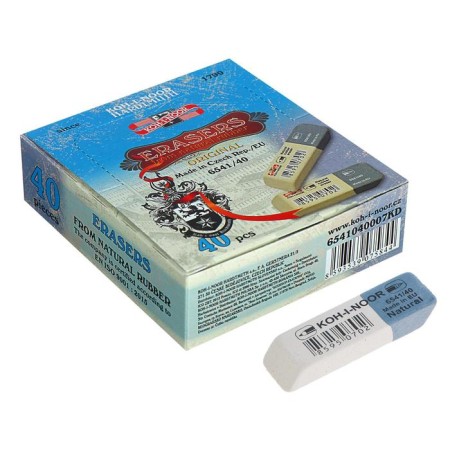 Lastik Koh-I-Noor rubber Sanpearl 6541/40, white-blue