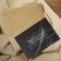 A set of gift certificates "Black Silk", 10 pcs, with craft bags and stickers, black color