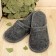 Slippers for baths, economy, felt, gray