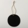Cretaceous price tag "Birka" 8 × 8 on a rope, a ribbed circle, (packaging 10 pcs.), Black color