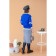 Women's sweatshirt Eliseeva Olesya, size m, blue color