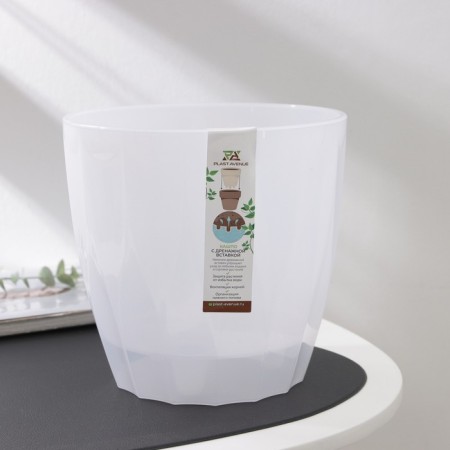 Kashpo for flowers with an insert “flute”, 4.5 l, d = 20 cm, h = 20 cm-4