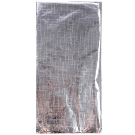 Foil tablecloth, 137 × 183 cm, silver-3