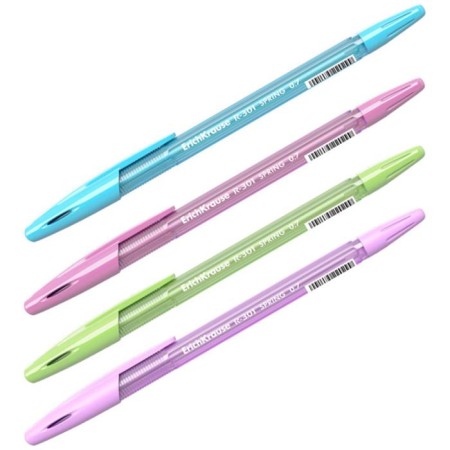 Ballic handle Erichkrause R-301 Spring Stick, node 0.7 mm, blue ink, letter line 1000 meters, mix-1