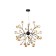 Suspended chandelier Ambrella Light, Traditional, TR3021, 36XG4, Color Dark Coffee