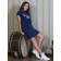 Female dress Simplicity, size 54, dark blue color