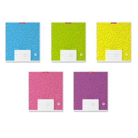 Notebook 18 sheets cell "Typographic. Figures", cardboard cover, mix-11