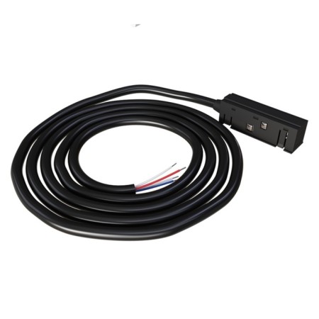 Connector Continoder for the Arte Lamp Linea-Ccessories A482206, 19x6x1.8 cm, black