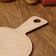 The board is cutting two -sided, round, with a pen, 22 × 14.6 × 0.6 cm
