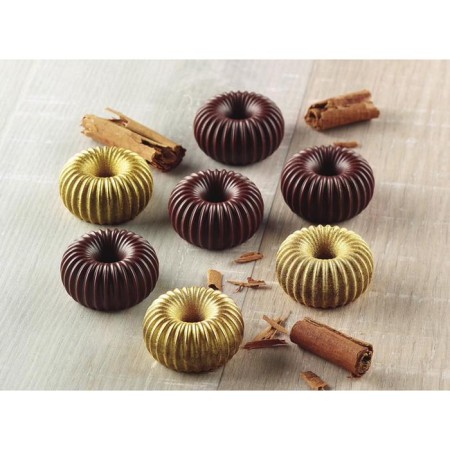 Form for the preparation of sweets Choco Crown 11 × 24 cm, silicone-3