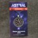 Amulet "Agishyalm" with grenades stone, 35x42 mm, metallic