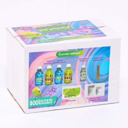 Слайм BOX 4 клея, набор по созданию слайма-7