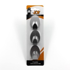 Self -adhesive hooks Joy Home, oval, 3 pcs