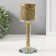 Glass of glass per 1 candle d = 4.5 cm "Orleans" gold 7x7x18 cm