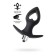 Anal vibrovalter extensor Popo pleasure by toyfa cordis s, silicone, d = 4 cm, 10 cm, color is black
