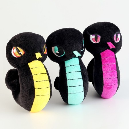 Soft toy "Snake", black-violet, for the New Year-4