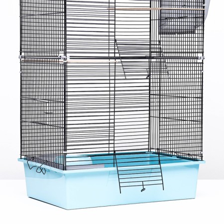 Cage for chinchilla "Pijon" No. 10, collapsible, 58 x 40 x 88, turquoise-4
