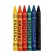 Wax pencils, set of 6 colors, height 1 pc - 8 cm, diameter 0.8 cm