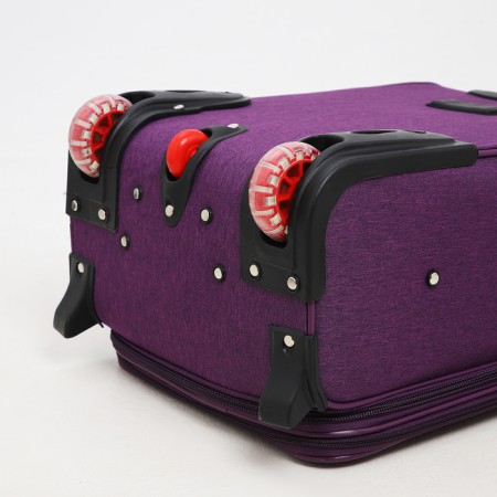 Small 20 suitcase, a lightning department, with extension, code castle, 3 wheels, 2 outer pockets, purple color-7