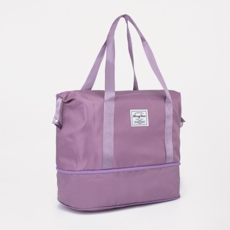 Sports bag with lightning, with an increase, external pocket, lilac color-2