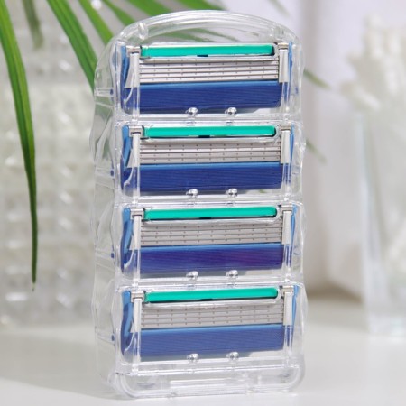 Replaceable shaving cassettes, 8 pcs, compatible with Gillette Fusion-1