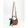 Bag Women's Tout with zipper, brown color