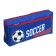 School Penal on the zipper Calligrata "Football", 2 departments, blue