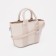 Bag Female Tout with zipper, beige color