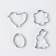 Easter. A set of cookies "Light Easter", 4 pcs