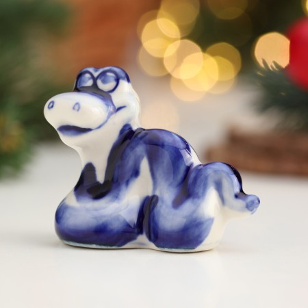 Souvenir "Snake Vanya", Gzhel, 4 cm-1