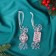 Jewelry decoration "Openland sweets" (set 2 pcs) 9.5x3.5 cm, lilac overflow