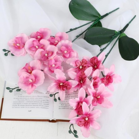 Artificial flowers "Multiflore Falenopsis" 6x37 cm, pink mix-2